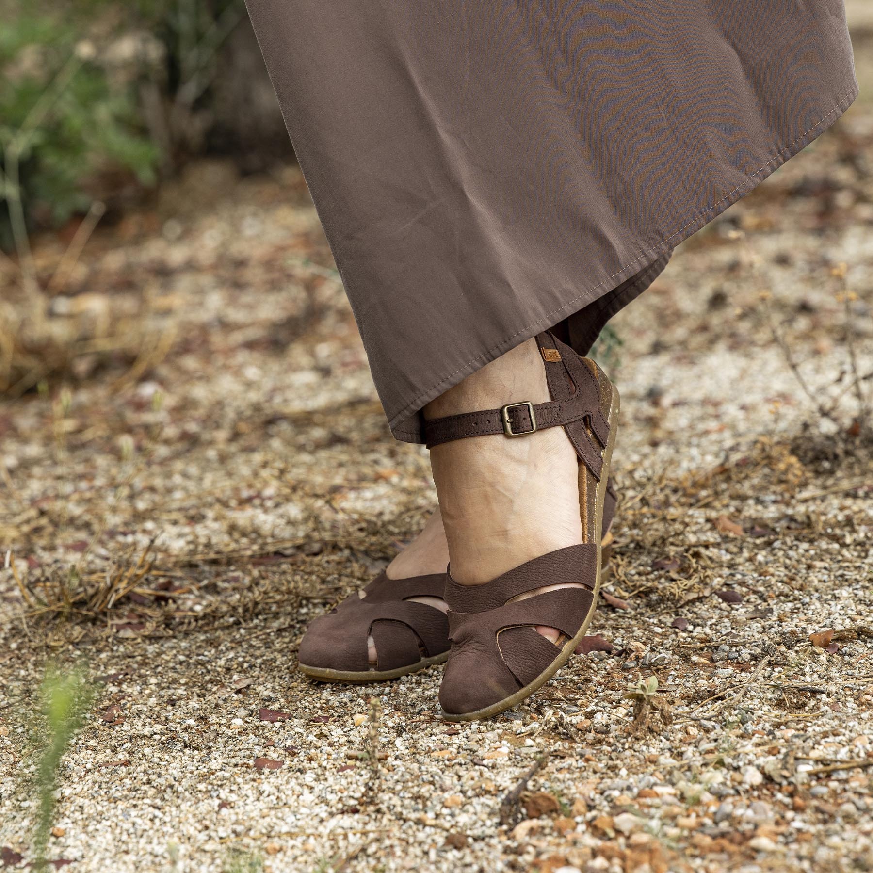 Sandalias N5207 NOBUCK LAVADO MALVA/ STELLA color Malva