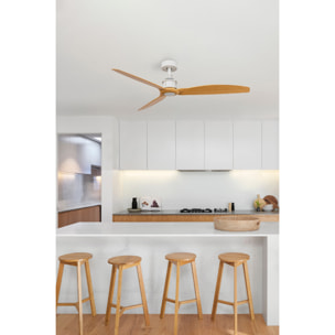 JUST FAN M Ventilateur noir/bois clair DC