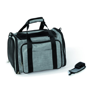 Sac de transport extensible pour animaux gris