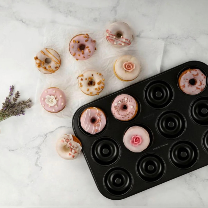 Moule donut et bagel 12 empreintes 26,5 x 38,5 cm Dr. Oetker Tradition