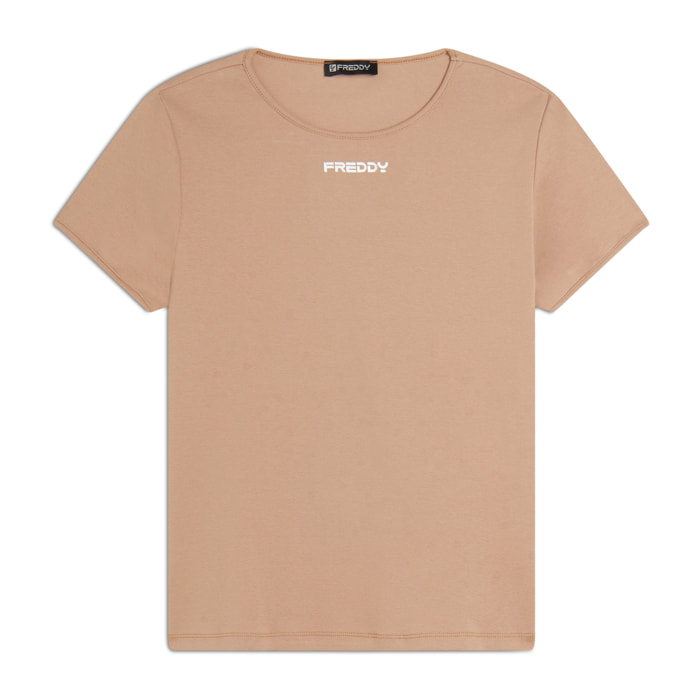 T-shirt in jersey leggero elasticizzato