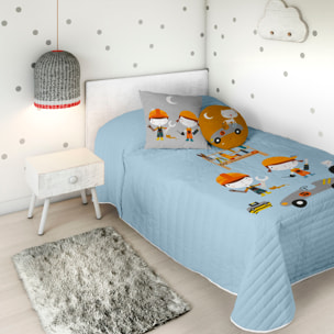 Haciendo el Indio - Colcha Bouti Estampada - Reversible - Infantil - 100% Algodón - 70 gr/m² - Herramientas
