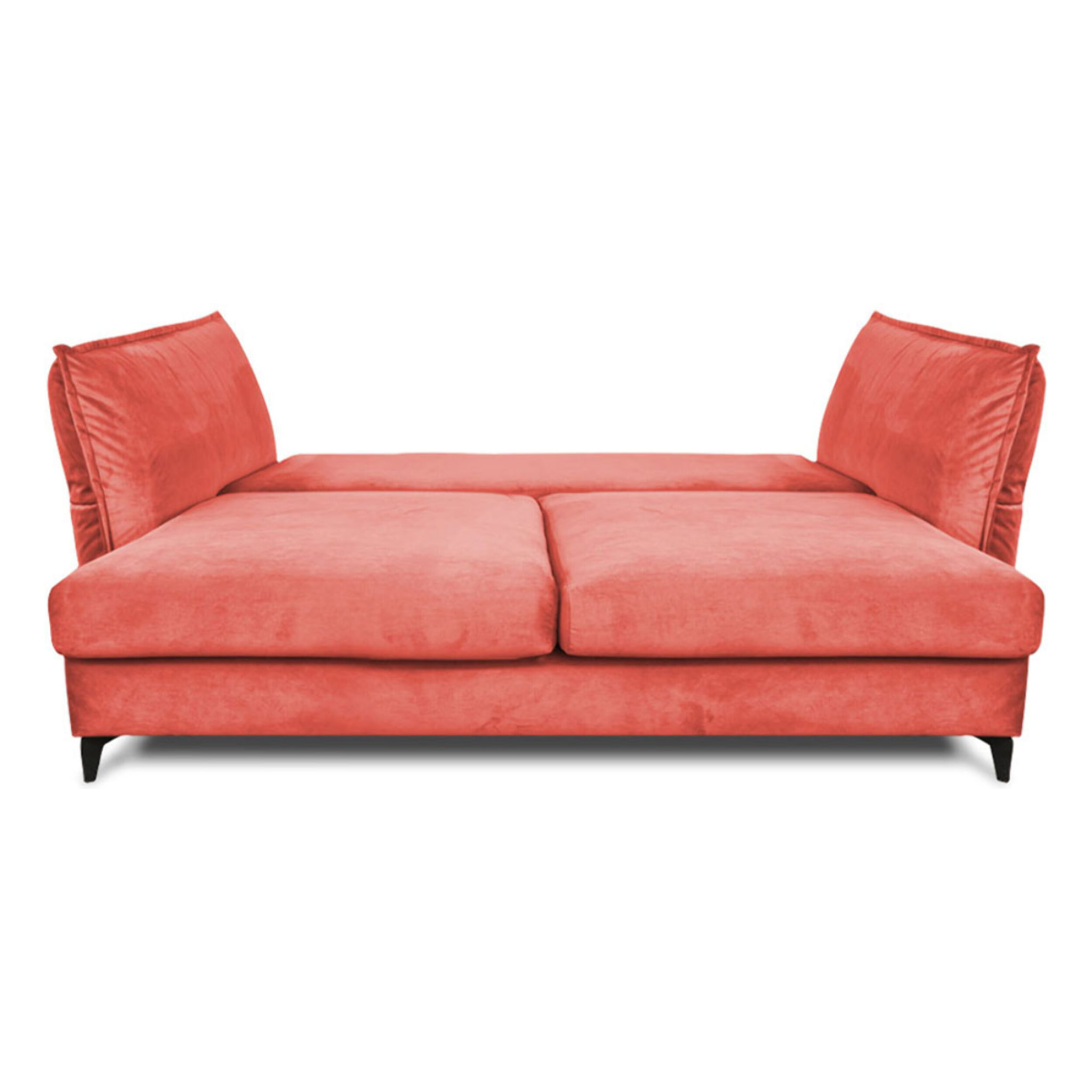 Canapé Velours Droit Convertible Verduro - 3 Places