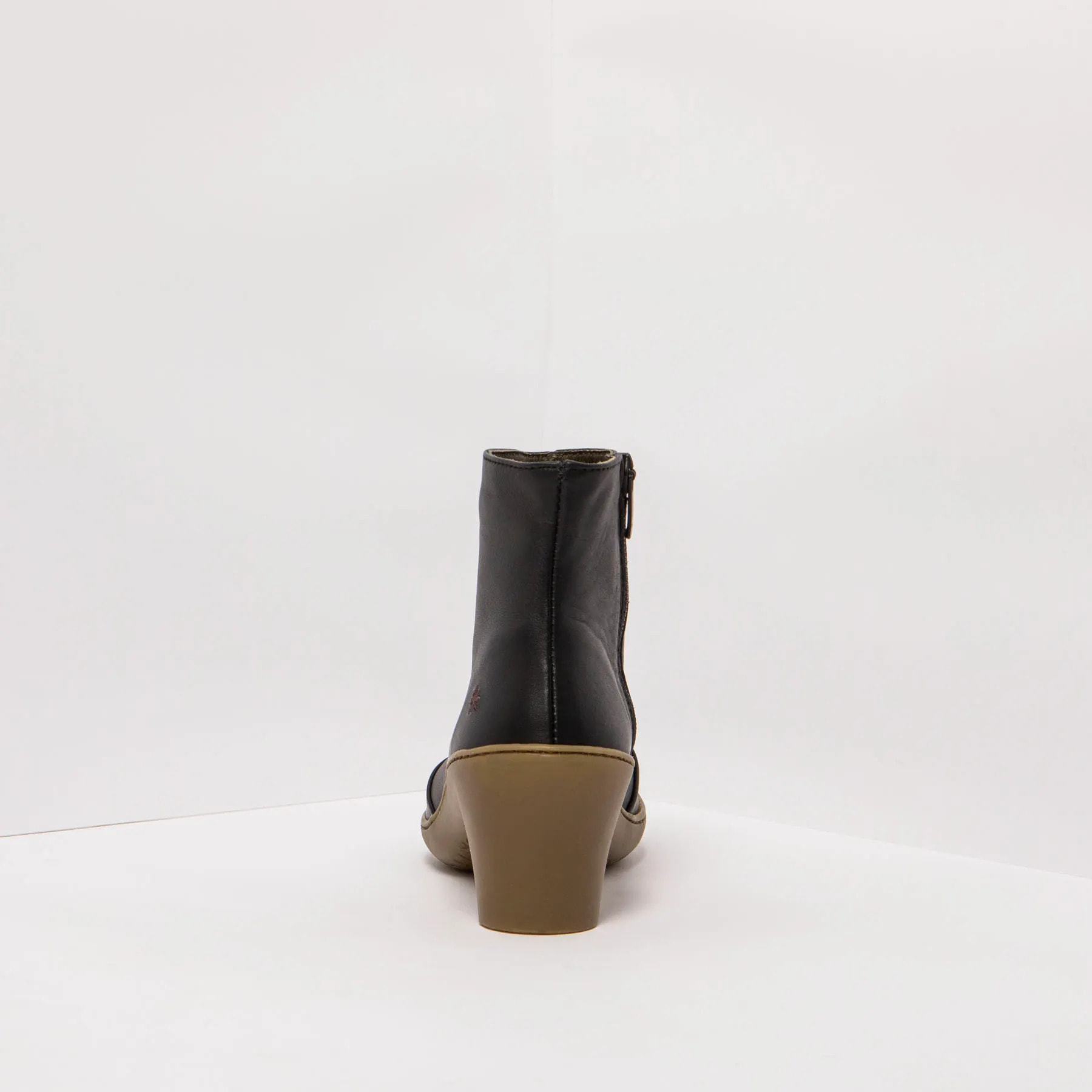 Botines con tacón 1442 NAPPA BLACK-BRONZE/ ALFAMA color Black-bronze