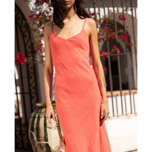 Vestido largo de tirantes
