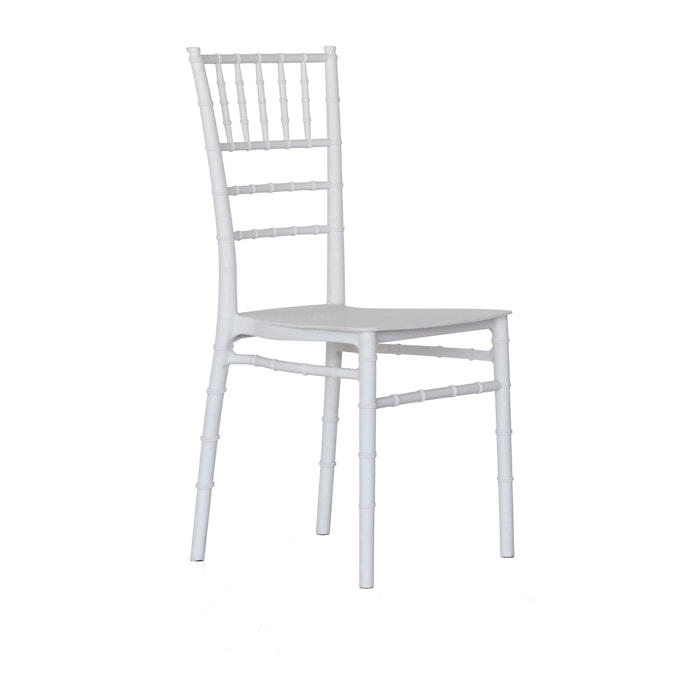 Set da 4 pz, Sedia, Ceremony, Polipropilene, bianca, adatta per arredare ogni ambiente