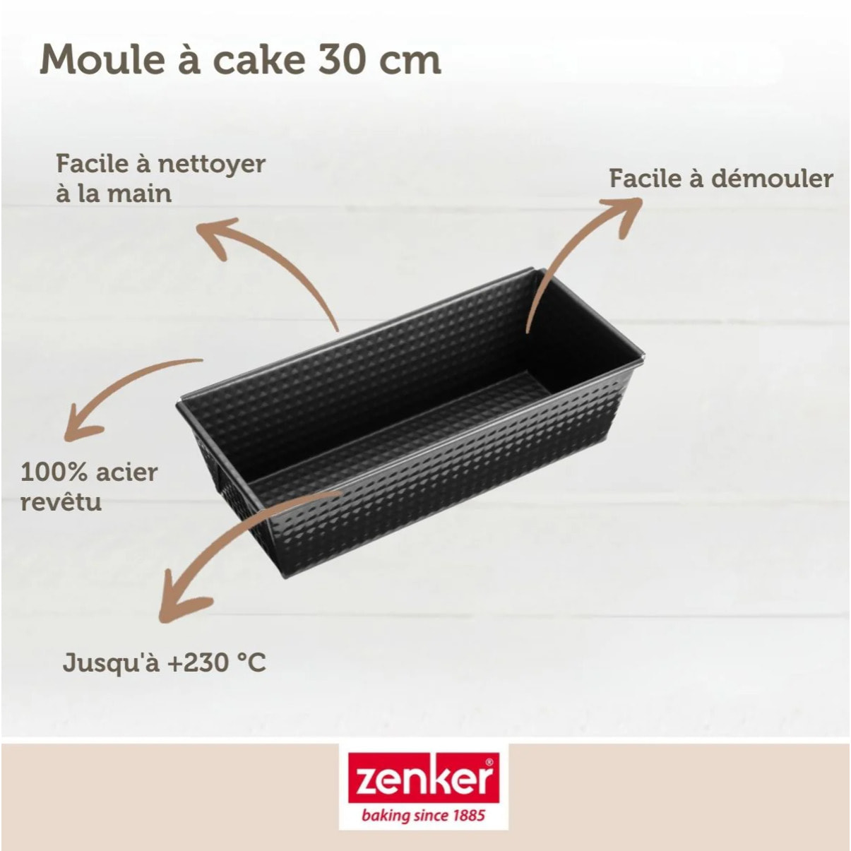 Moule à cake 30,5 cm Zenker Black Metallic