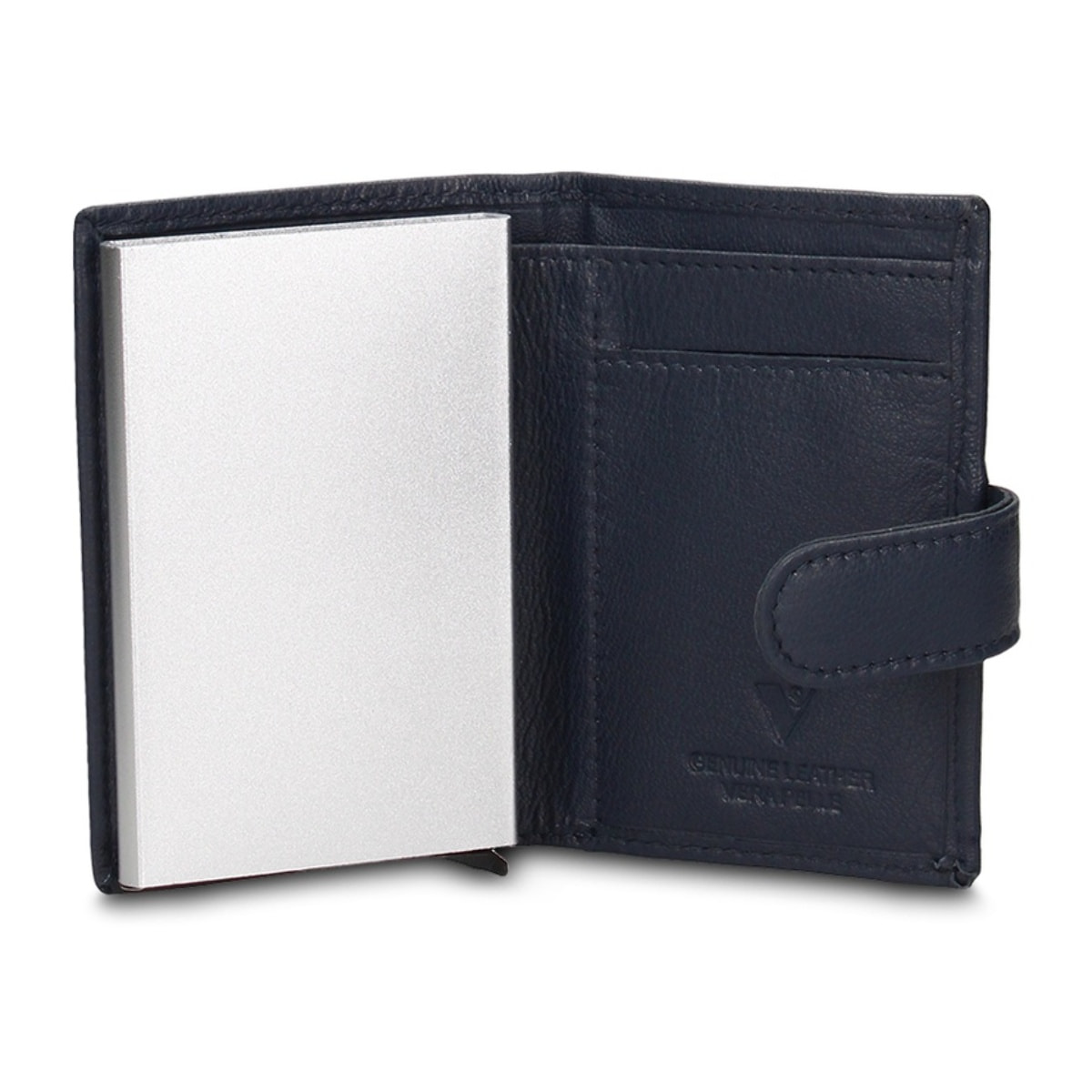 Portafoglio uomo in vera pelle - Modello Bastian Pro - Casual - 6.5 x 10.5 x 2.0 cm