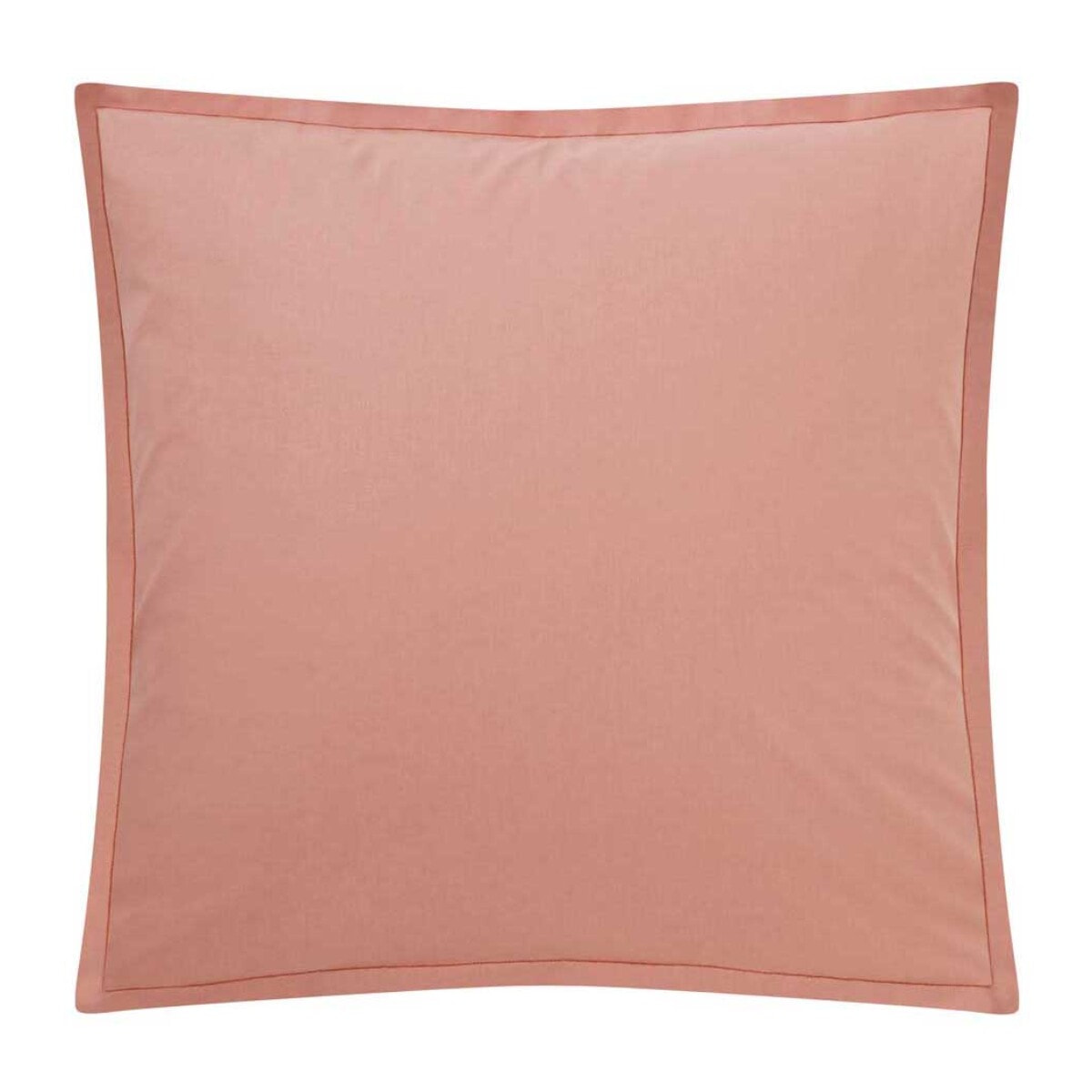 Taie d'oreiller unie en coton, Made in France, TOUT DOUX , Rose Solaire