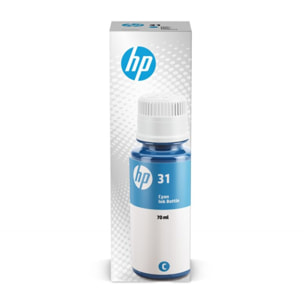 Cartouche d'encre HP Cyan 31 Bouteille