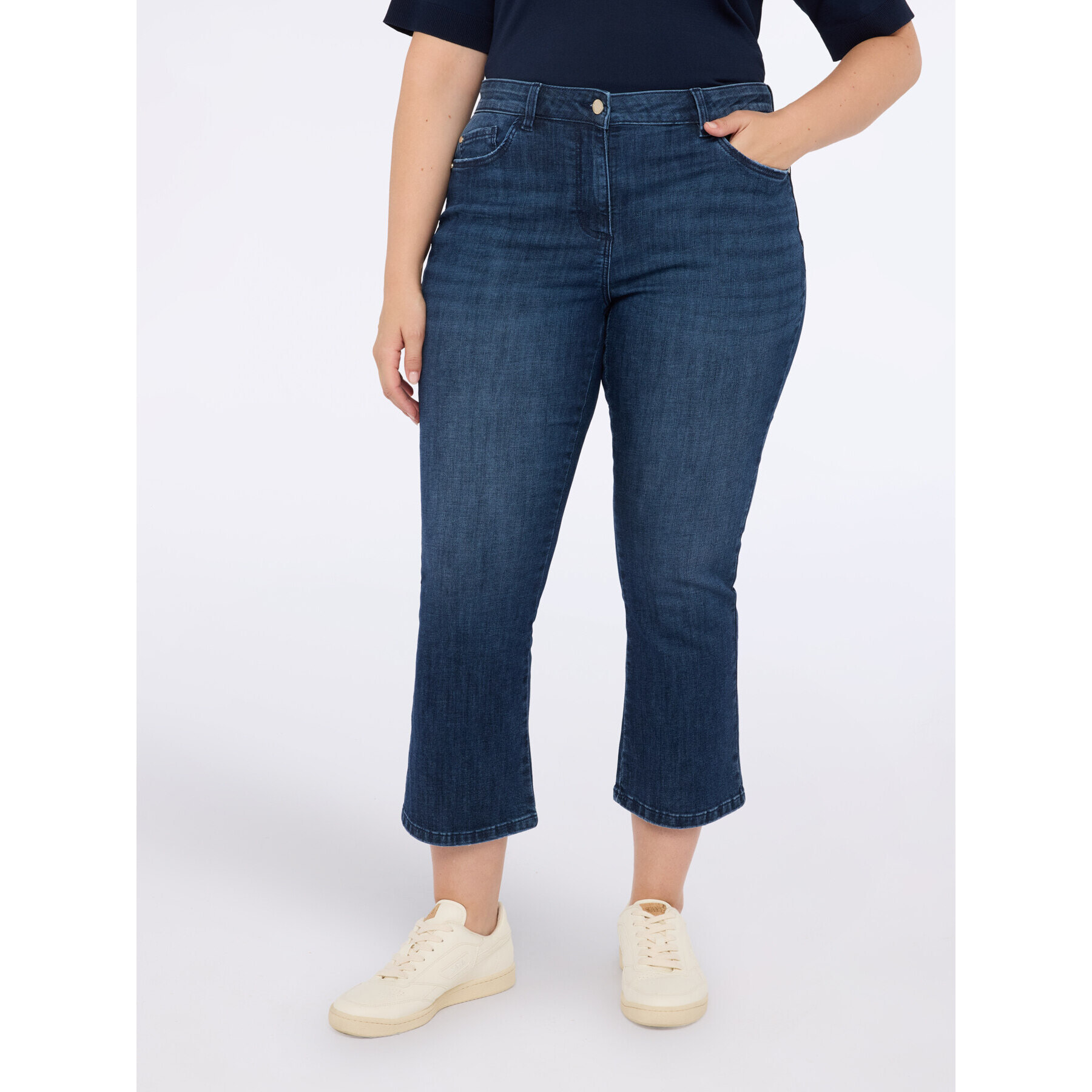 Fiorella Rubino - Jeans kick flare lavaggio blu - Blu