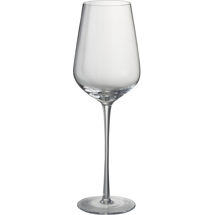 J-Line verre à vin blanc - cristal - transparent - 6 pcs