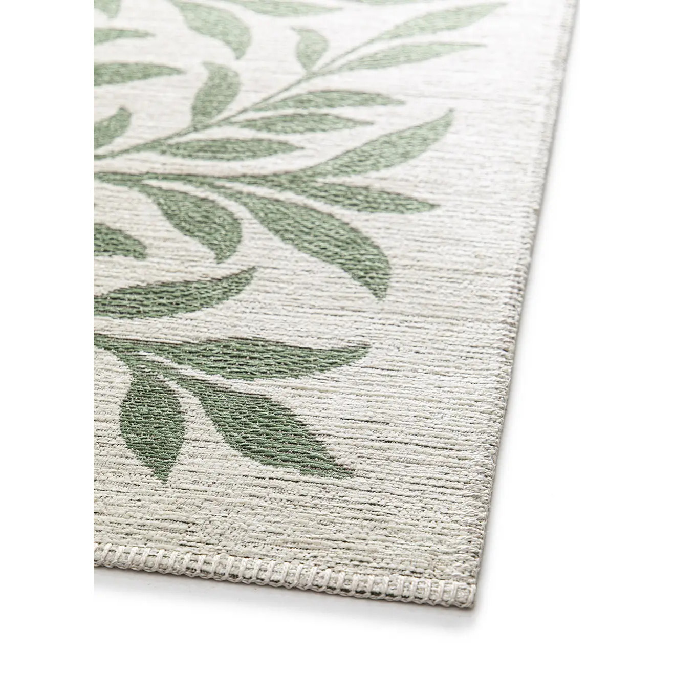 LUA Alfombra de exterior motivos florales verde, varias medidas disponibles.