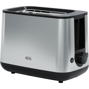 AEG Tostadora de acero inoxidable con siete niveles de tostado T3-1-3ST