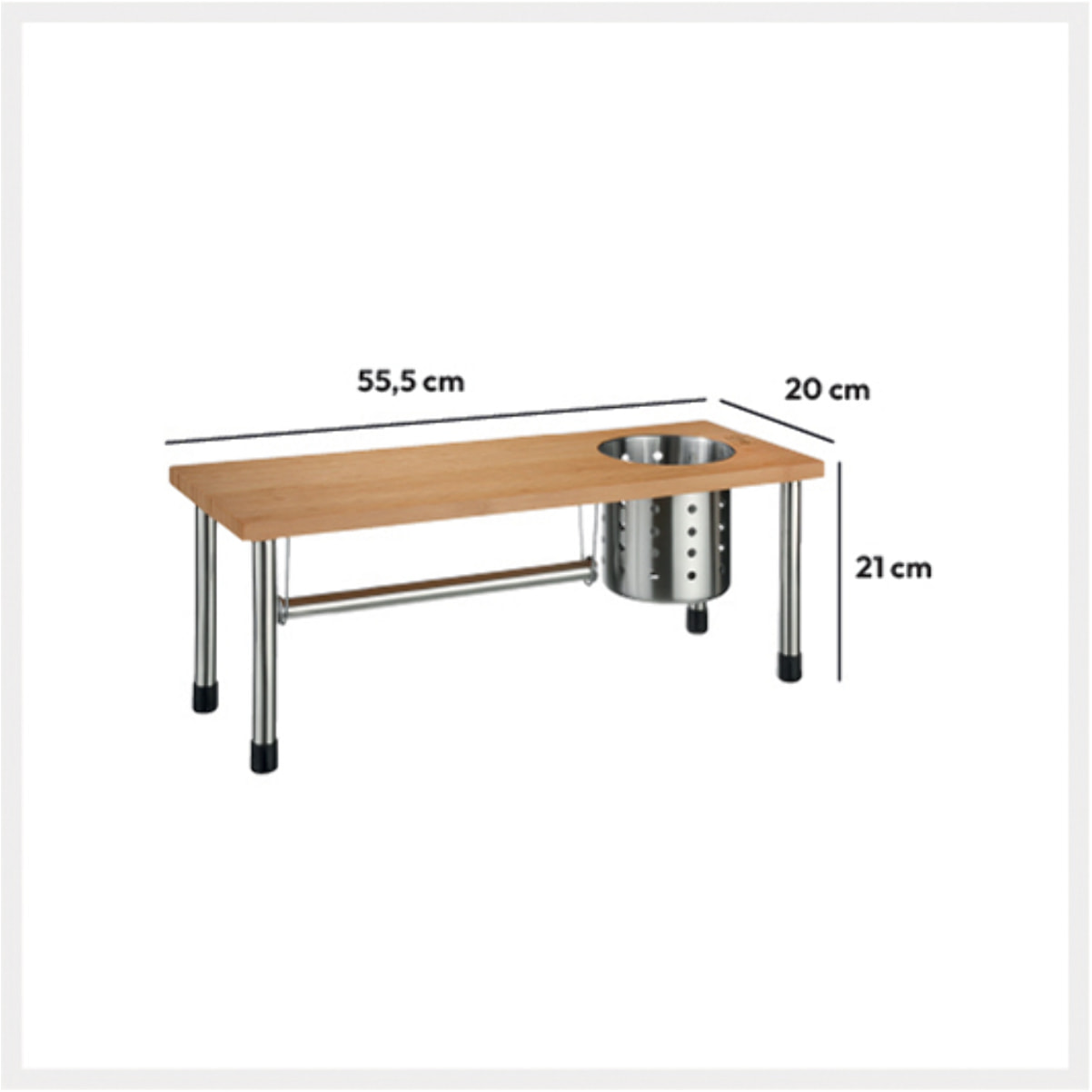 Étagère rangement évier Bambou