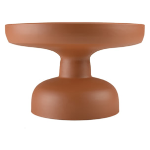 HORTENSE - Table basse ronde 60cm en fer couleur marron mat