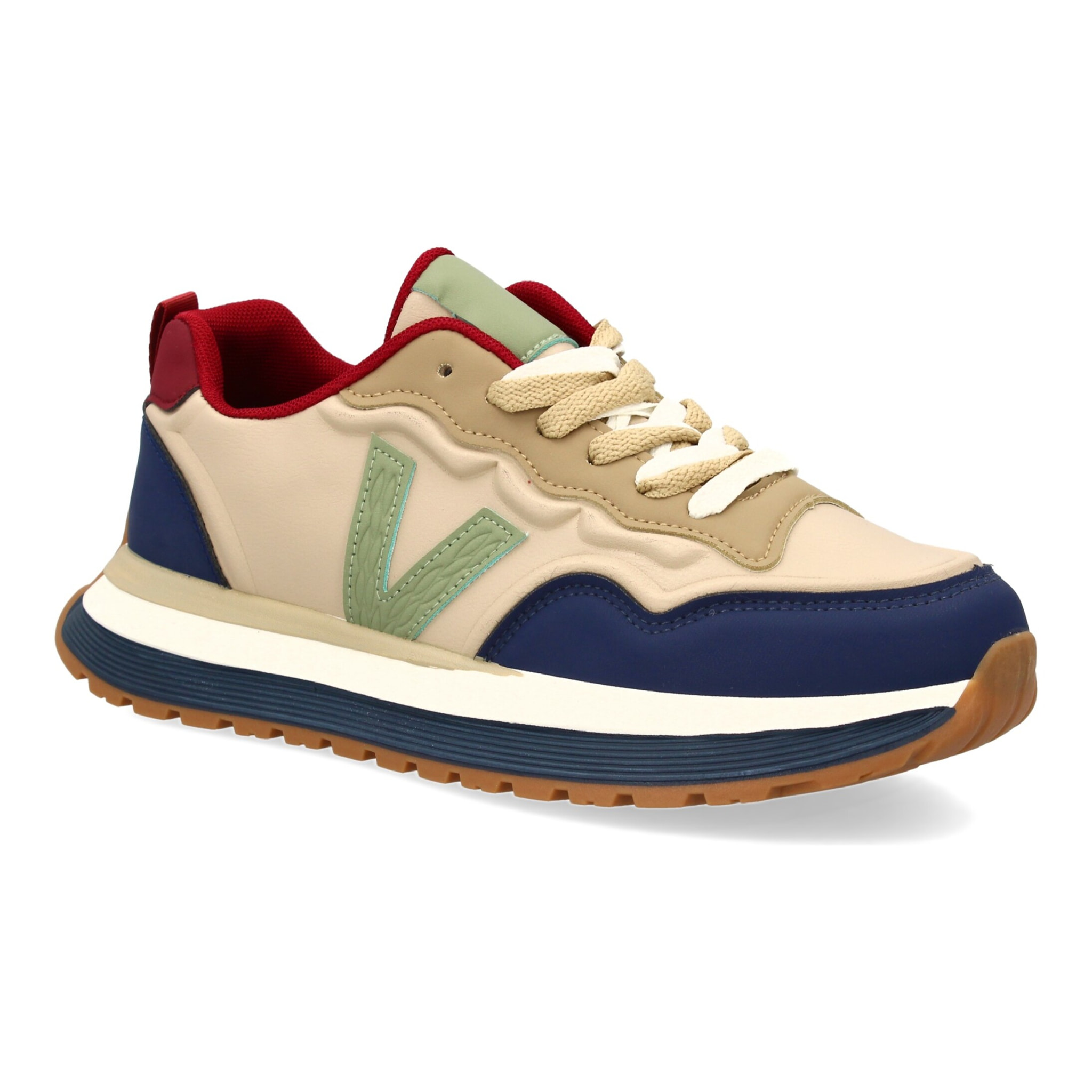 Zapatilla hombre casual con contrastes