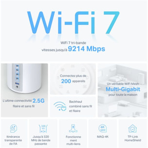 Routeur Wifi TP-LINK Mesh Deco BE65(3-pack)