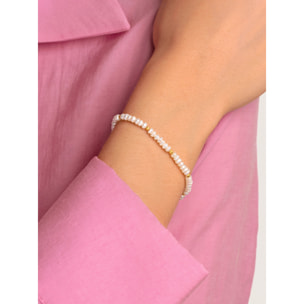 Bracciali Pearl Dots in Acciaio Placcato Oro