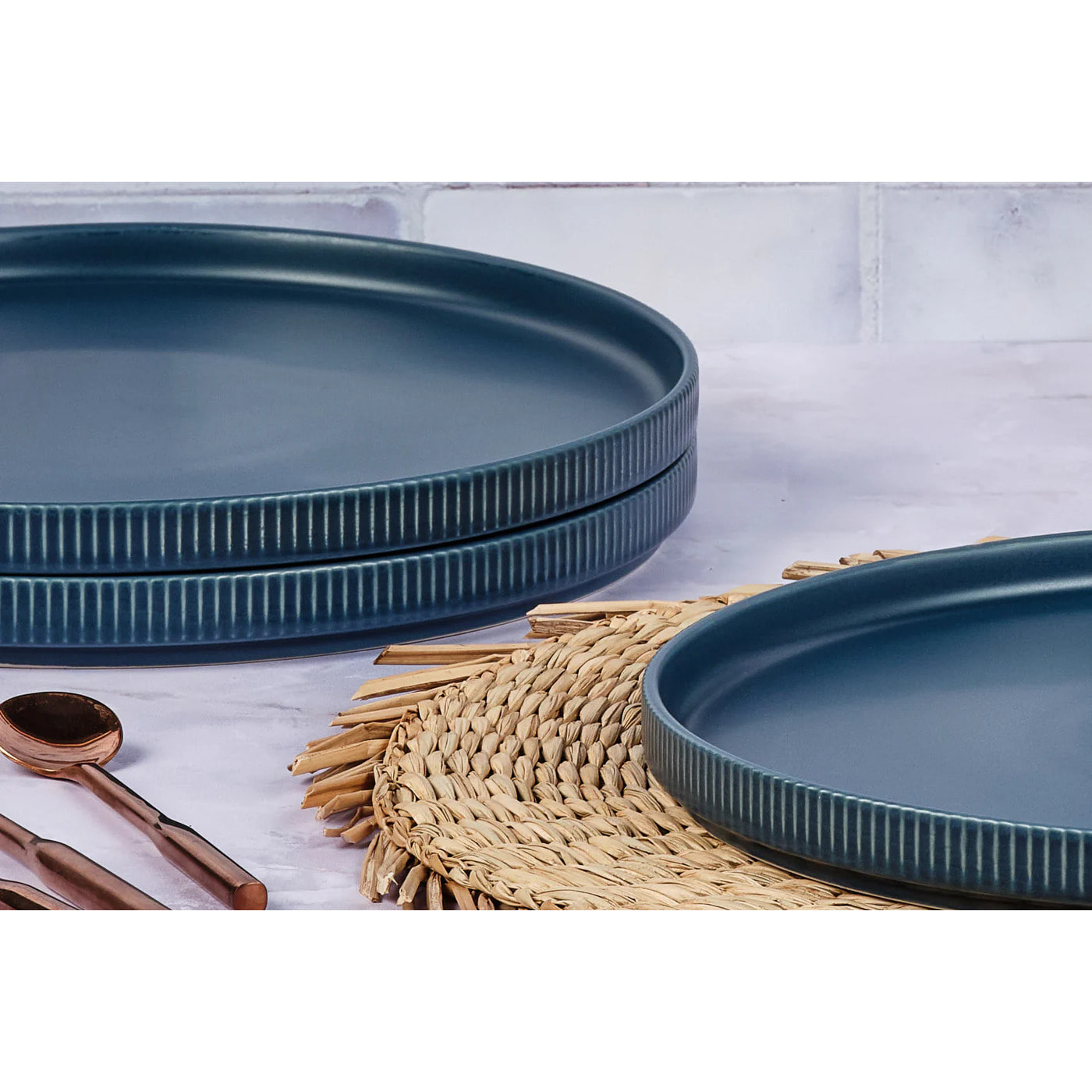 Assiette SCANDI Ø27,5cm - 4 pièces - Marine