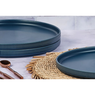 Assiette SCANDI Ø27,5cm - 4 pièces - Marine