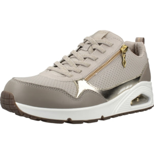 Sneakers De  Mujer Uno Metallic Sliders Beis