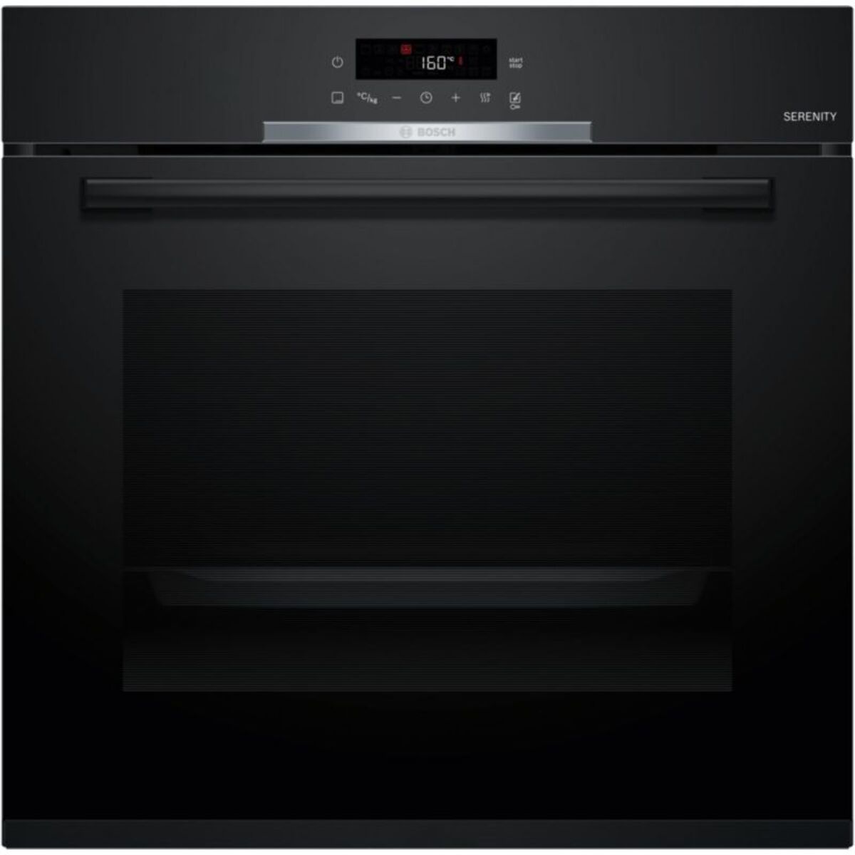 Four encastrable BOSCH HBA372BB4 - Chaleur pulsée - Hydrolyse - Pyrolyse - Porte froide - Mode Friture Sans Huile Air Fry