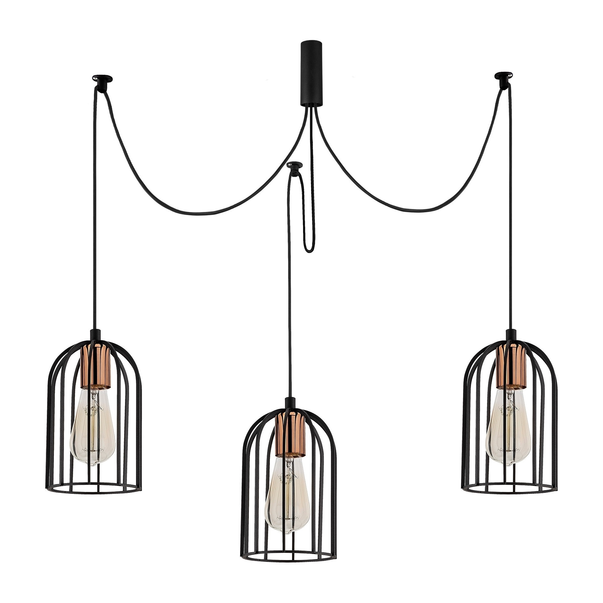 Lámpara de techo - Negro, 104x14 x111