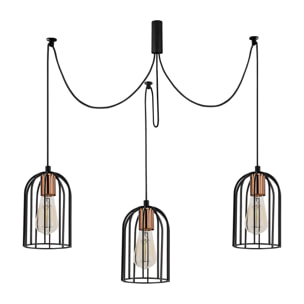 Lámpara de techo - Negro, 104x14 x111