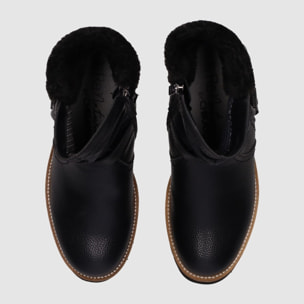 Botines de Piel - Negro - Tacón: 5 cm