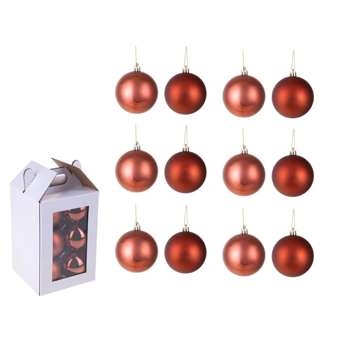 Sfere 12 pezzi assortite - Pezzi 3 - 8xH8x8cm - Bianchi Dino SpA