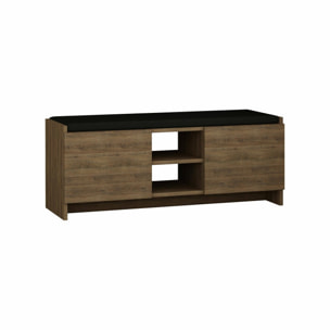 Scarpiera Dbarrec, Mobile portascarpe, Armadio da ingresso multiuso, Mobiletto per calzature, 110x37h43 cm, Rovere