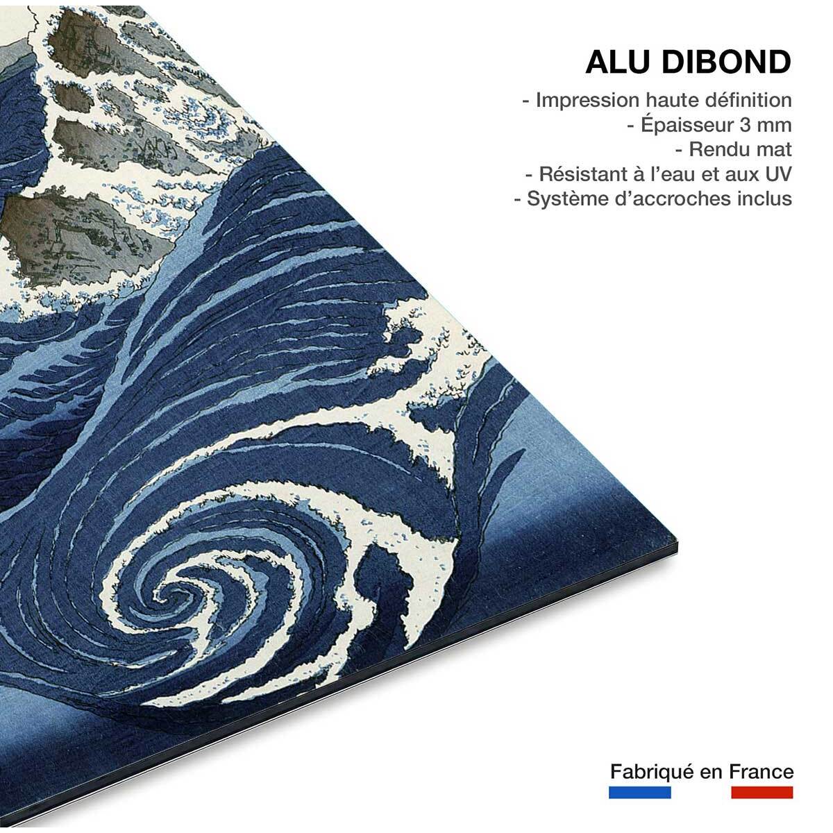 Tableau province d' awa par hokusai Tableau alu Dibond