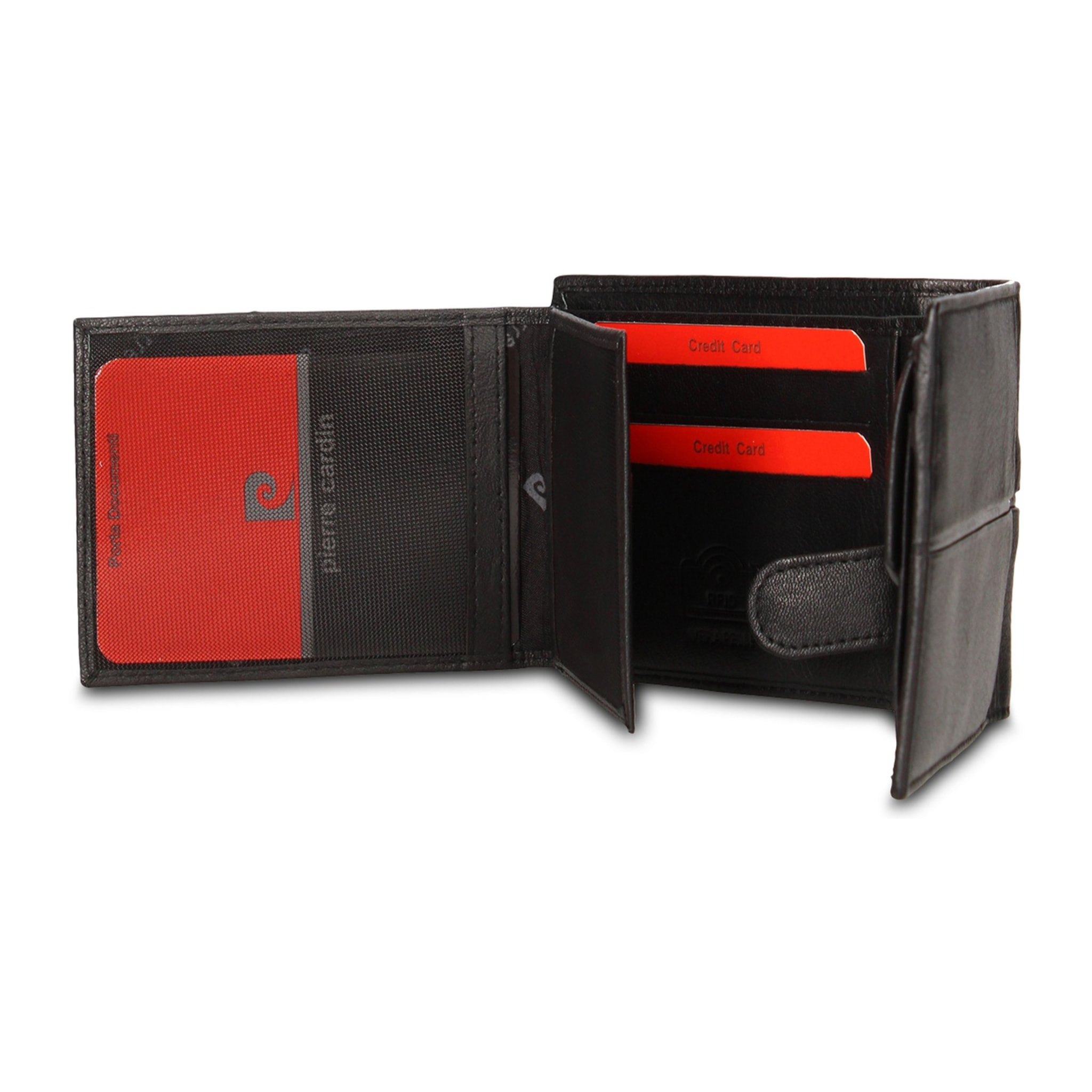 Portafoglio uomo in vera pelle - Modello Araldo Elite - 12.0 x 9.0 x 2.0 cm