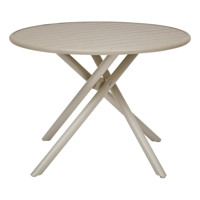 Table de jardin 4 places Nebullia D105cm argile