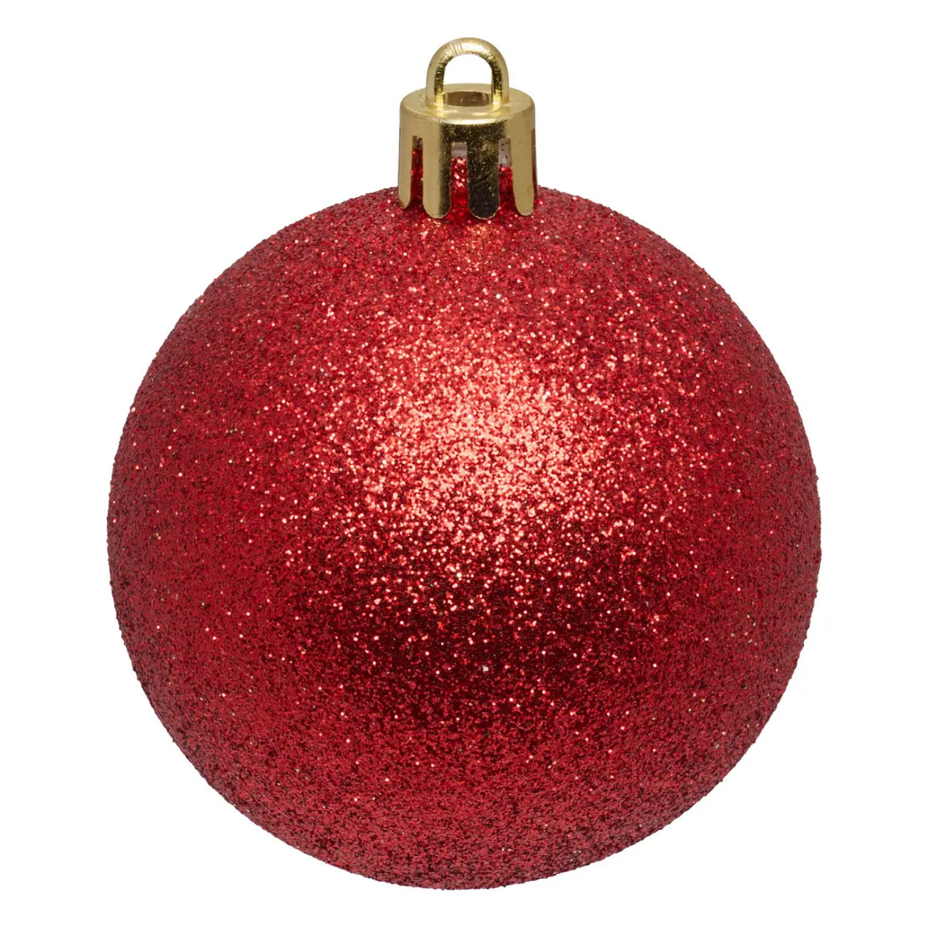 Lot de 60 boules D.assorti polystyrène rouge et doré