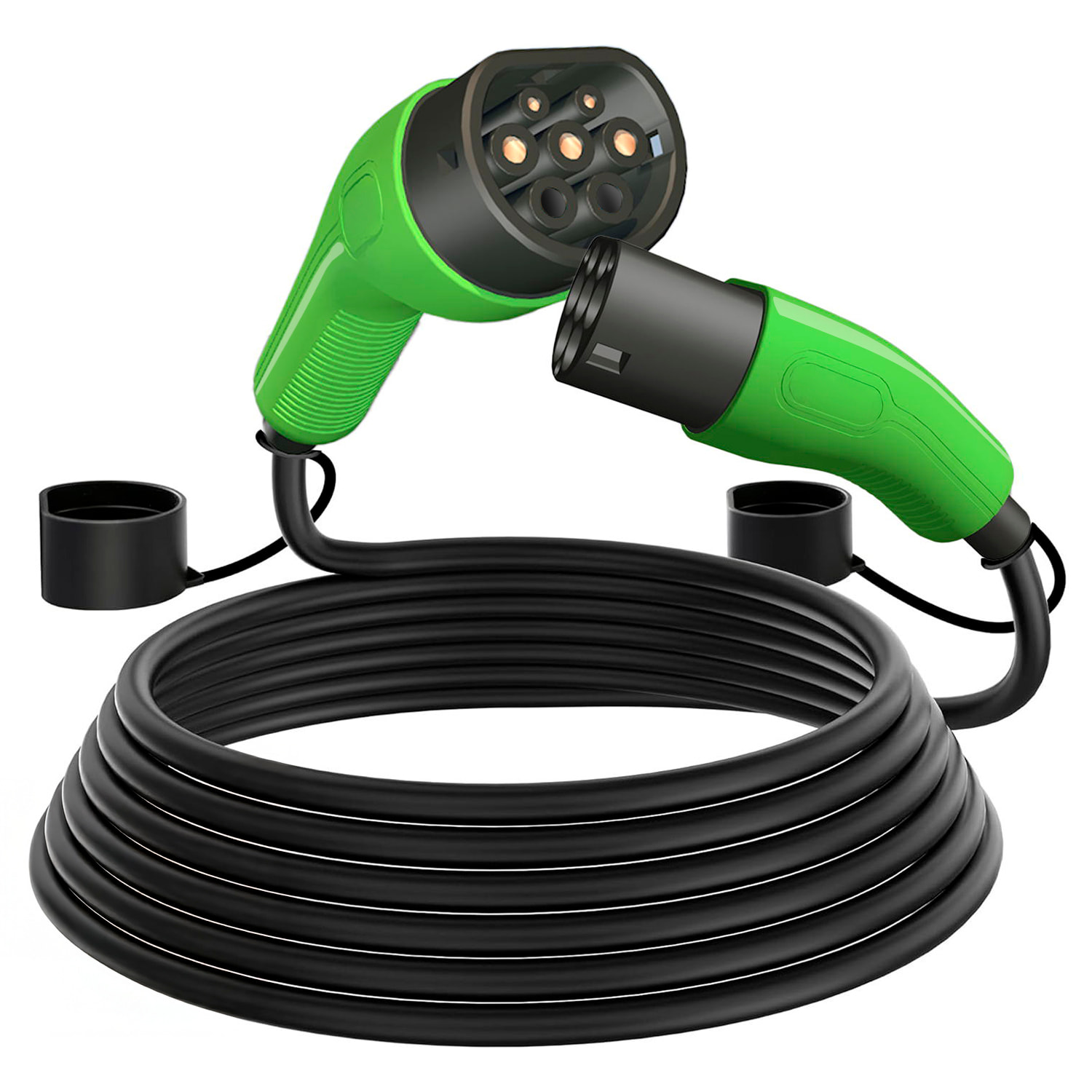 Cavo di ricarica monofase per veicoli elettrici da Tipo 2 a Tipo 2. Con 32A e 7KW di potenza.