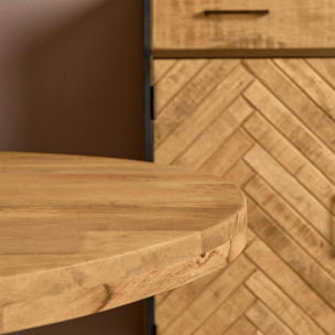 Table à manger ronde en bois Ø140 cm RIVANO