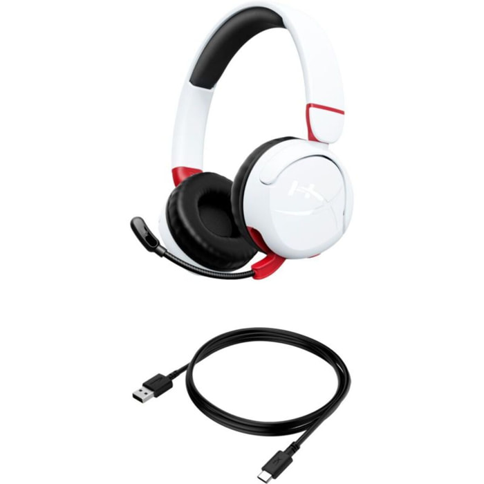 Casque gamer HYPERX Cloud Mini Wireless Blanc