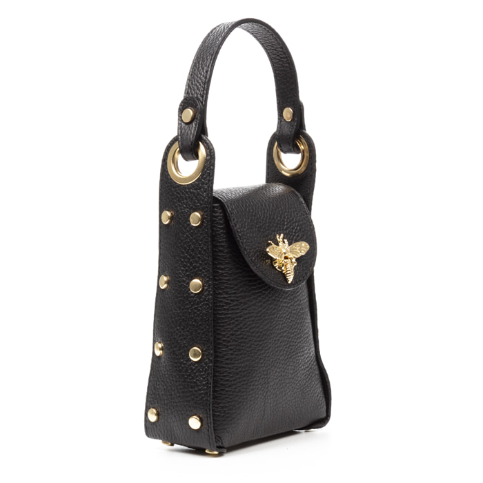 Alviano borsa a mano donna. Pelle autentica Dollaro.