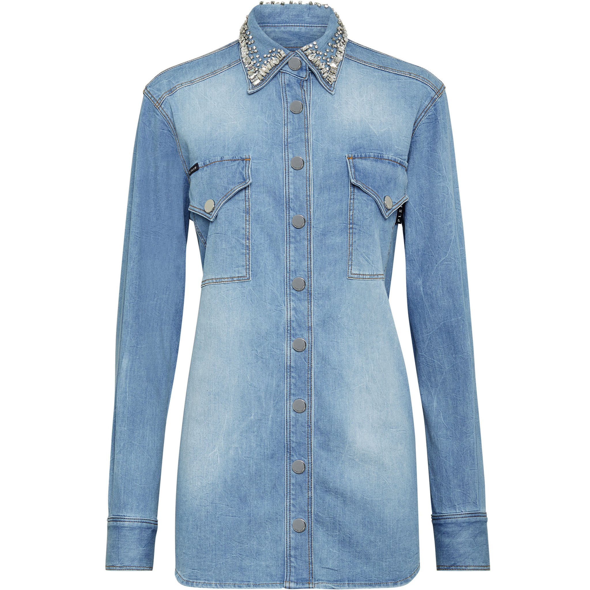 PHILIPP PLEIN Camisa vaquera