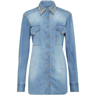 PHILIPP PLEIN Camisa vaquera
