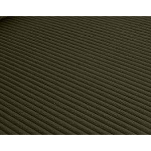 Elton - canapé 3 places convertible avec coffre en velours côtelé - Vert Kaki