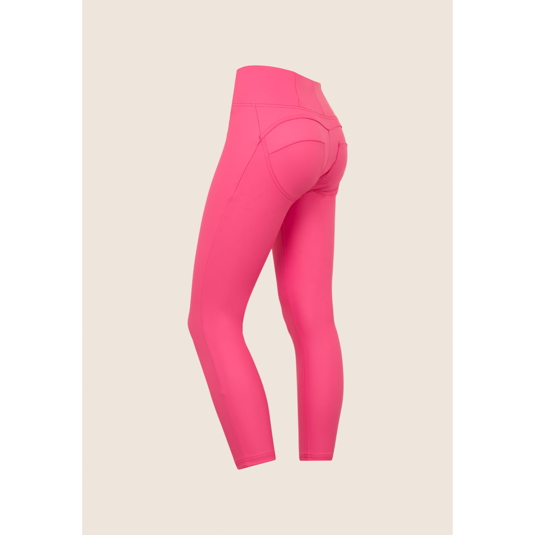 Pantaloni push up WR.UP® 7/8 superskinny vita alta similpelle