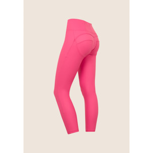 Pantaloni push up WR.UP® 7/8 superskinny vita alta similpelle