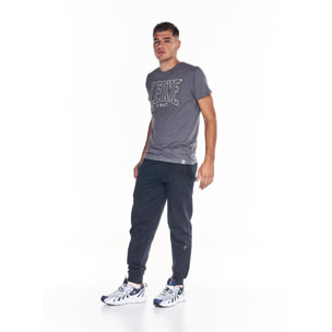 Camiseta de hombre de manga corta con logo perfilado