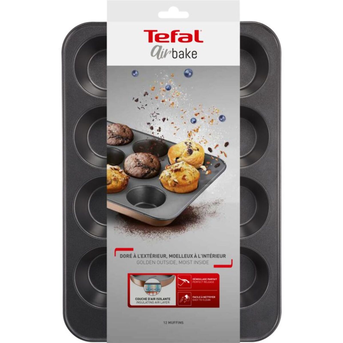 Moule à muffin TEFAL Airbake 12 muffins