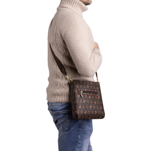 Borsa a tracolla  da uomo ecopelle Prodotto Vegano 24x21x4 cm