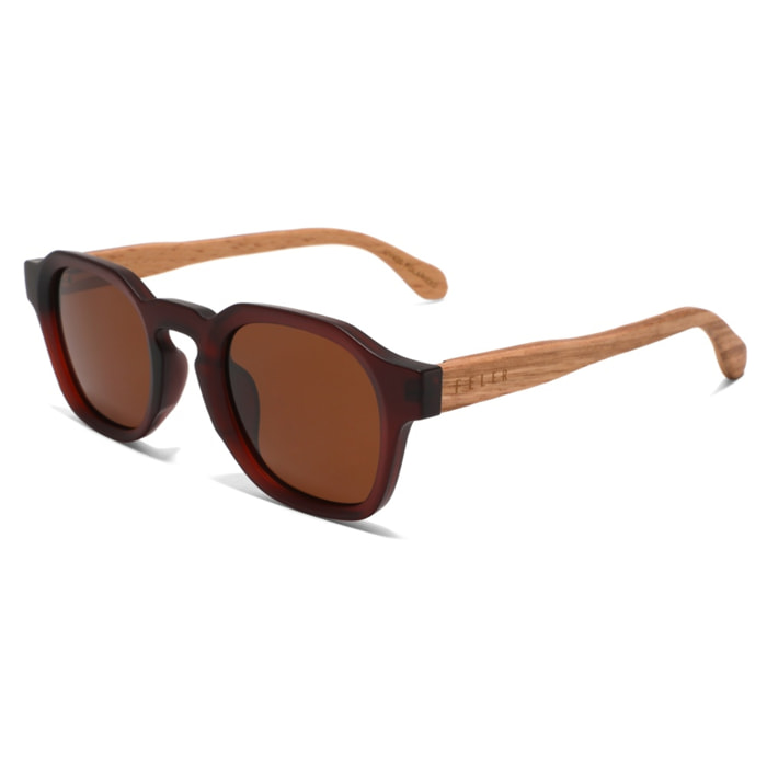 Gafas de Sol Feler 1600-2 Polarizadas de Madera Unisex 45 mm
