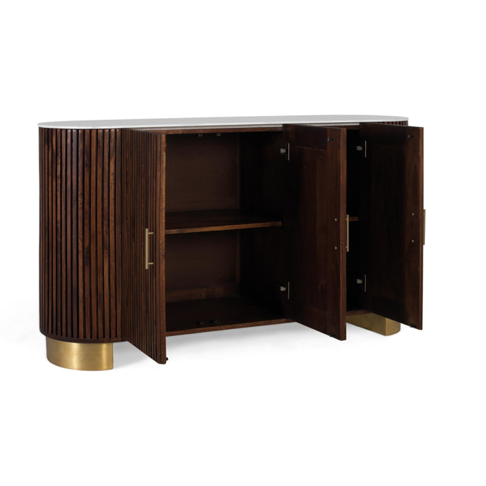 Aparador de Madera de Mango Estilo Art Déco Contemporáneo